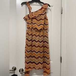 Christina Multicolor Chevron Dress